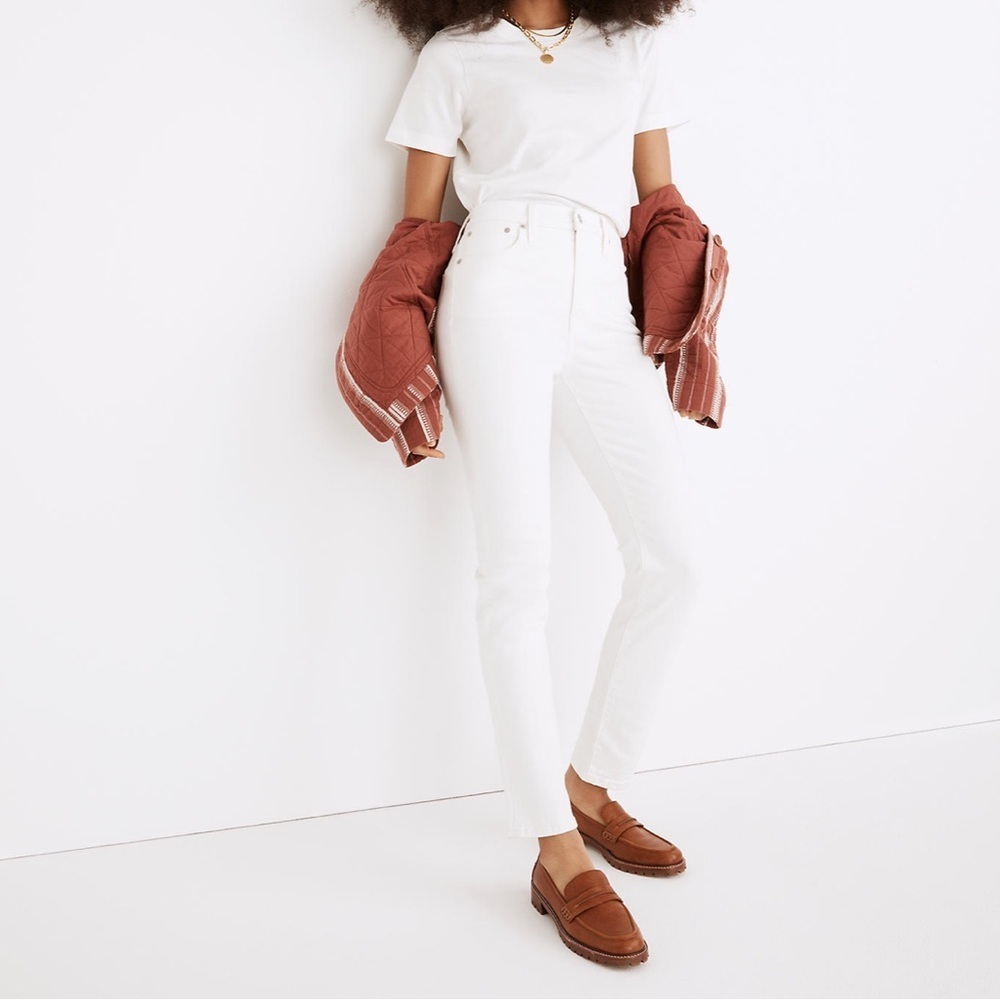 Madewell the perfect vintage jean in white size 25
